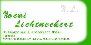 noemi lichtneckert business card